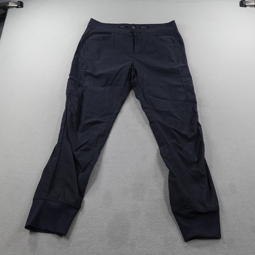 PrAna Halle Jogger II Pants Womens 10 Gray Standard Fit Hiking Camp Stretch - Picture 2 of 16